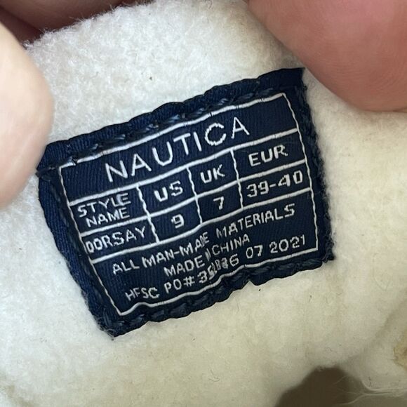 Nautica Dorsay Duck Boots Warm Quilted Rubber Snow Boot Womens Size 9 Ivory - Picture 10 of 10